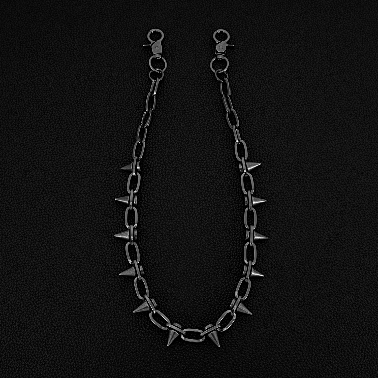 12 rivet spike pants chain