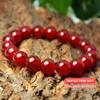 ■Luck and Health■Natural Jade Bracelet Chalcedony RedJade Bracelet