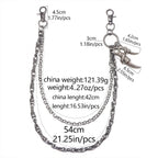 Exclusive original double chain double eagle claw pants chain