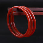 Delicate, elegant, and versatile red jade bracelet