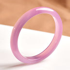 Natural Jade Bracelet Elegant Beautiful Pink Jade Bangles