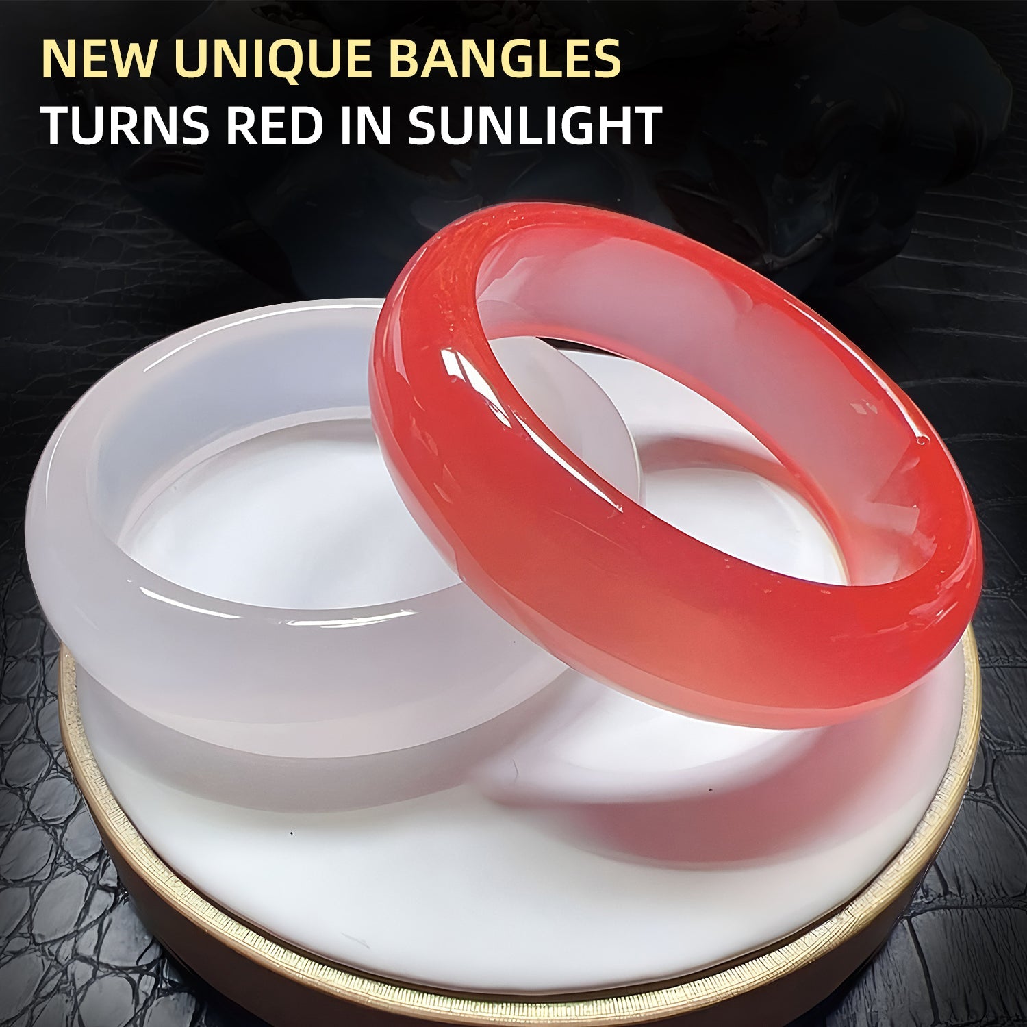 New mica blood-sinking treasure healing bracelet that changes color in the sun