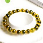Elegant gradient agate yellow bracelet