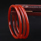 Delicate, elegant, and versatile red jade bracelet