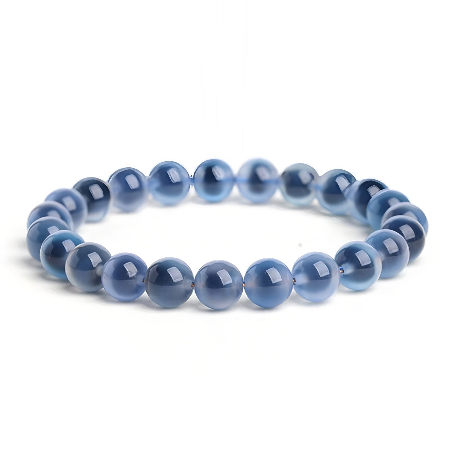 Elegant deep blue jade bracelet