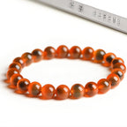 Elegant gradient agate orange bracelet
