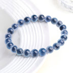 Elegant deep blue jade bracelet