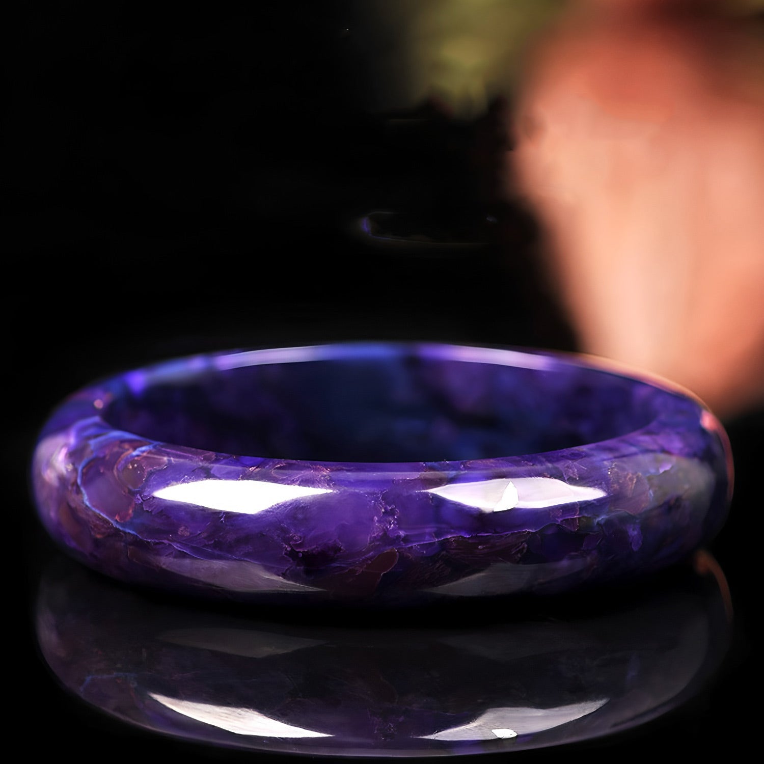 Natural jade purple elegant bracelet