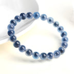 Elegant deep blue jade bracelet