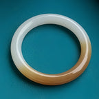 Quartzite White and Yellow Jade Bracelet