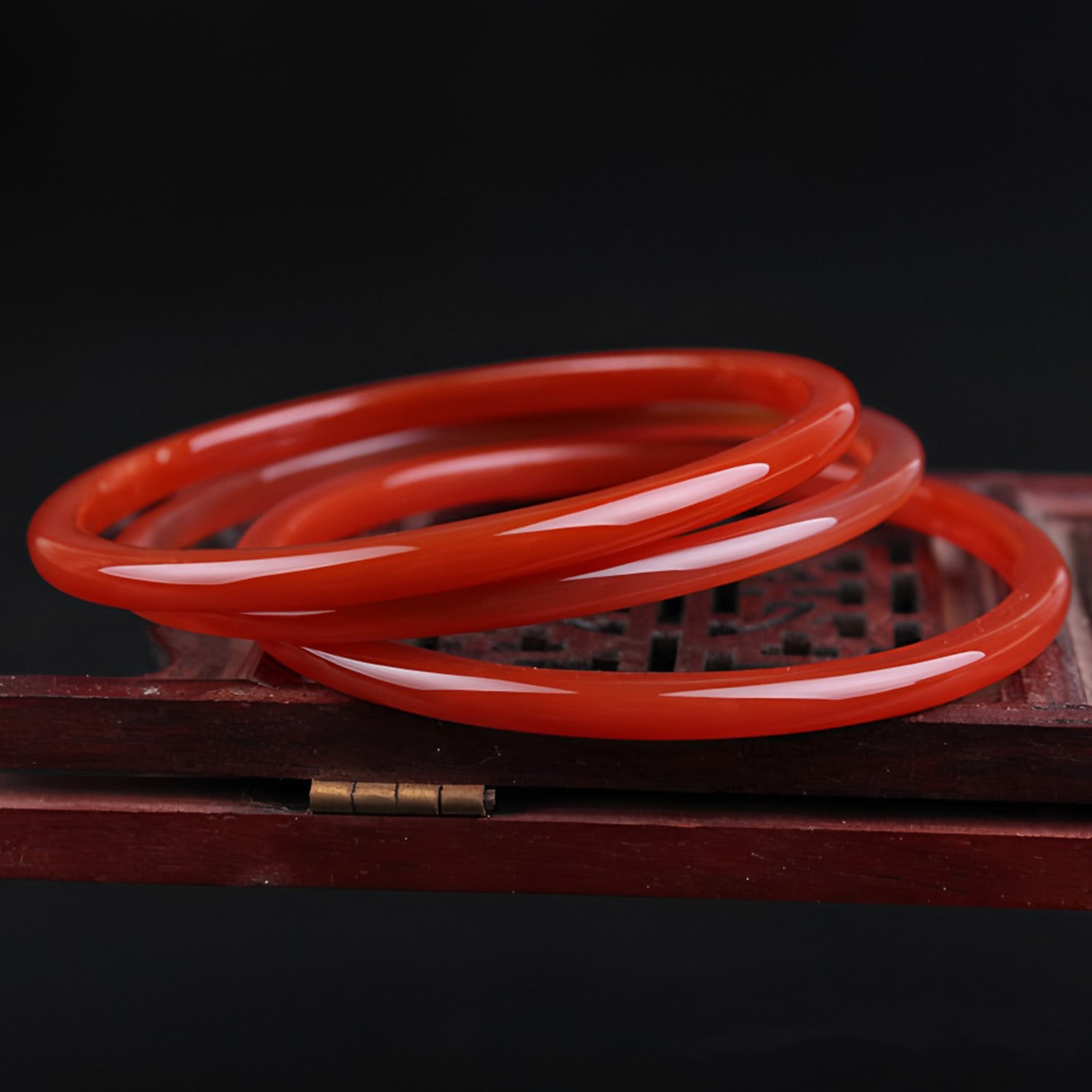 Delicate, elegant, and versatile red jade bracelet