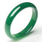 Natural Chalcedony Green Jade Bangles
