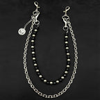 Detachable double chain hand-beaded jeans chain