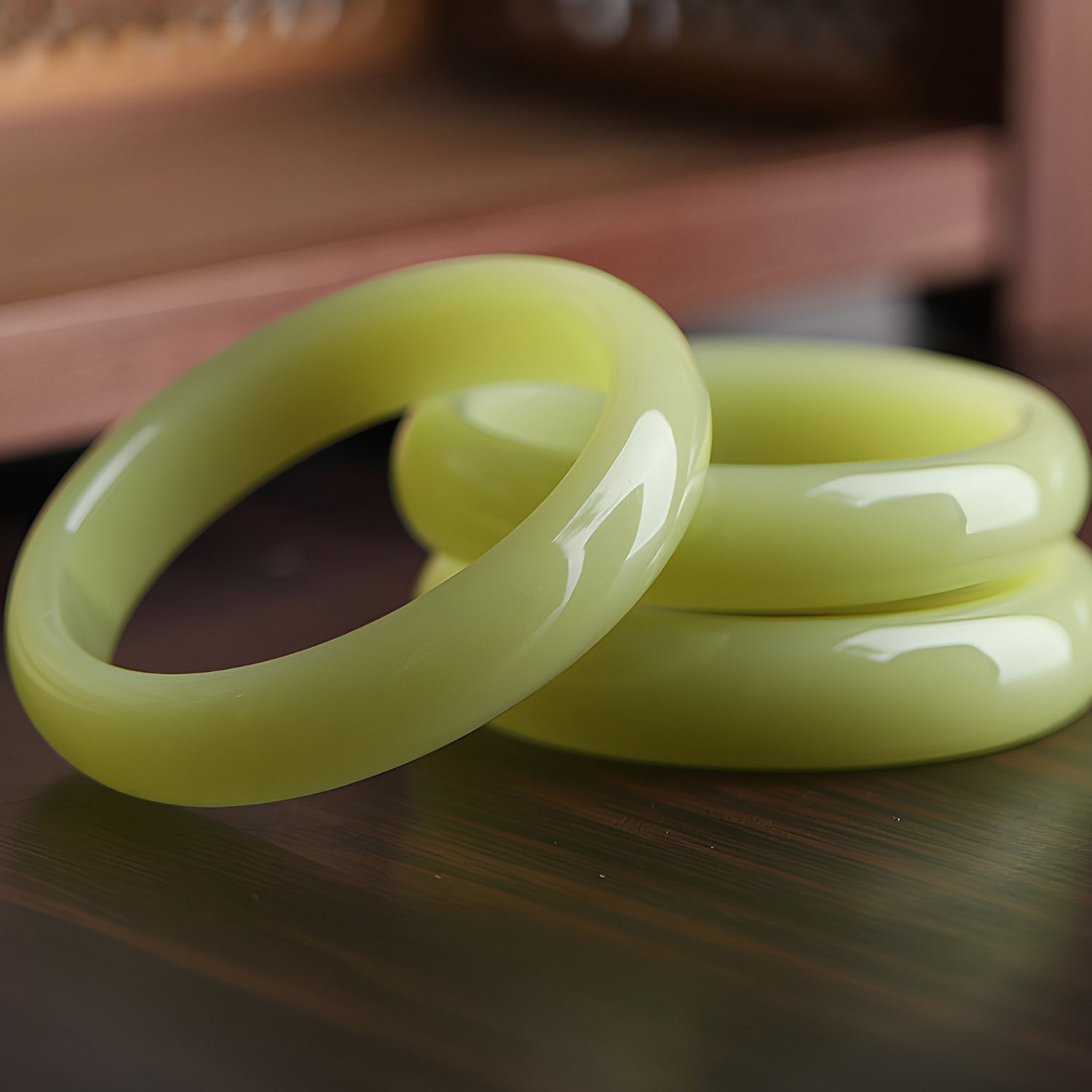 Elegant Beige Jade Bracelet