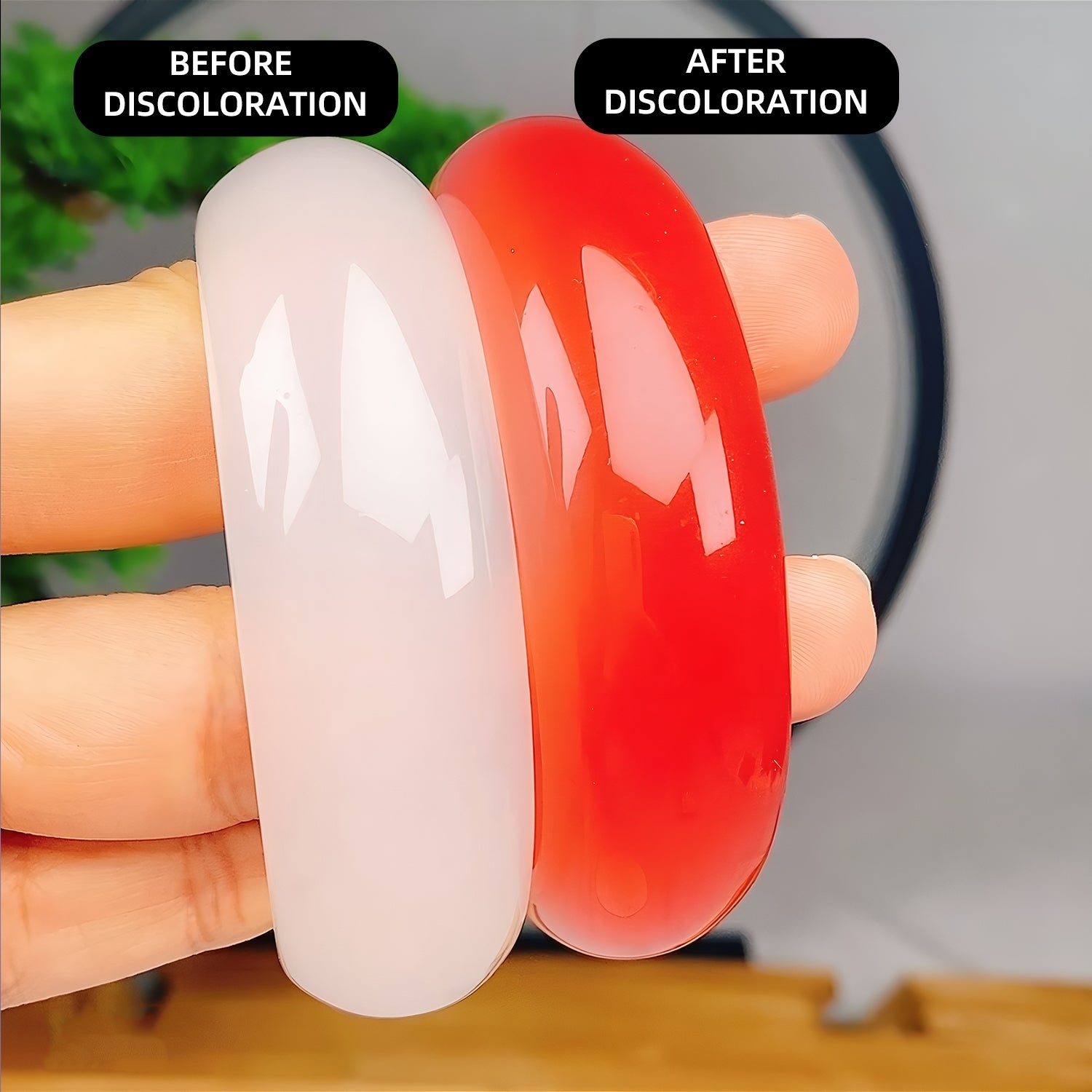 New mica blood-sinking treasure healing bracelet that changes color in the sun