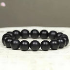 Natural Hetian Jade Black Jade Beaded Bracelet