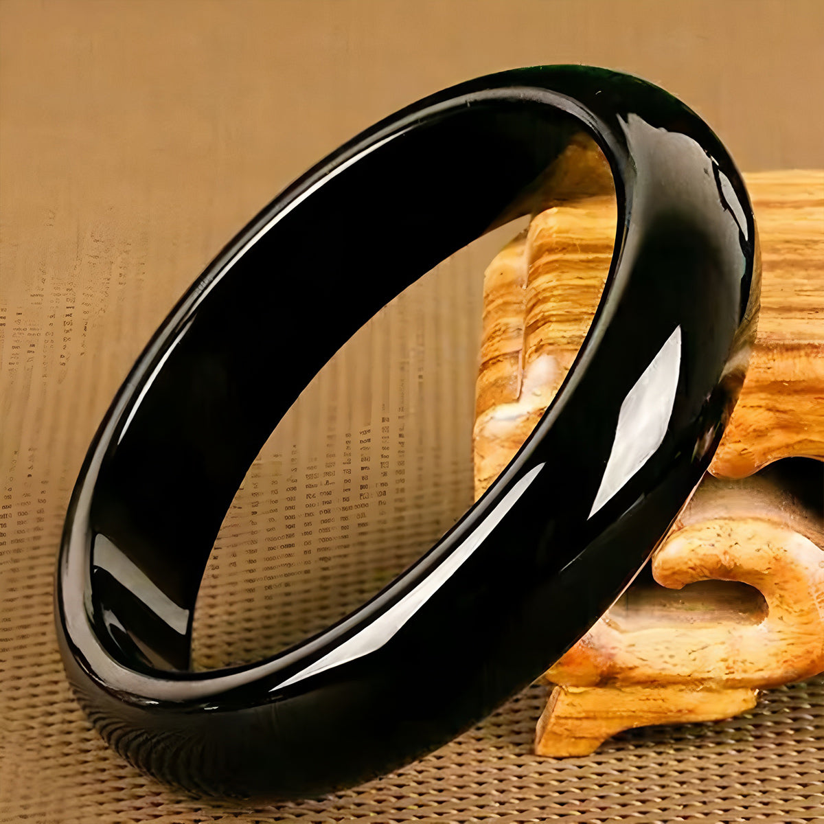 Natural Nephrite Black Jade Bracelet