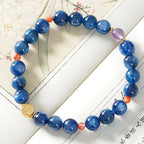 Natural Kyanite Blue Jade Beaded Bracelet£¨Bead width 7mm£©