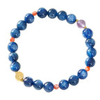 Natural Kyanite Blue Jade Beaded Bracelet£¨Bead width 7mm£©