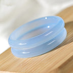 Natural Jade Bracelet Chalcedony Blue Jade Bracelet