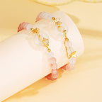 S925 silver new Chinese style gradient jade bracelet£¨Bead width 6mm£©