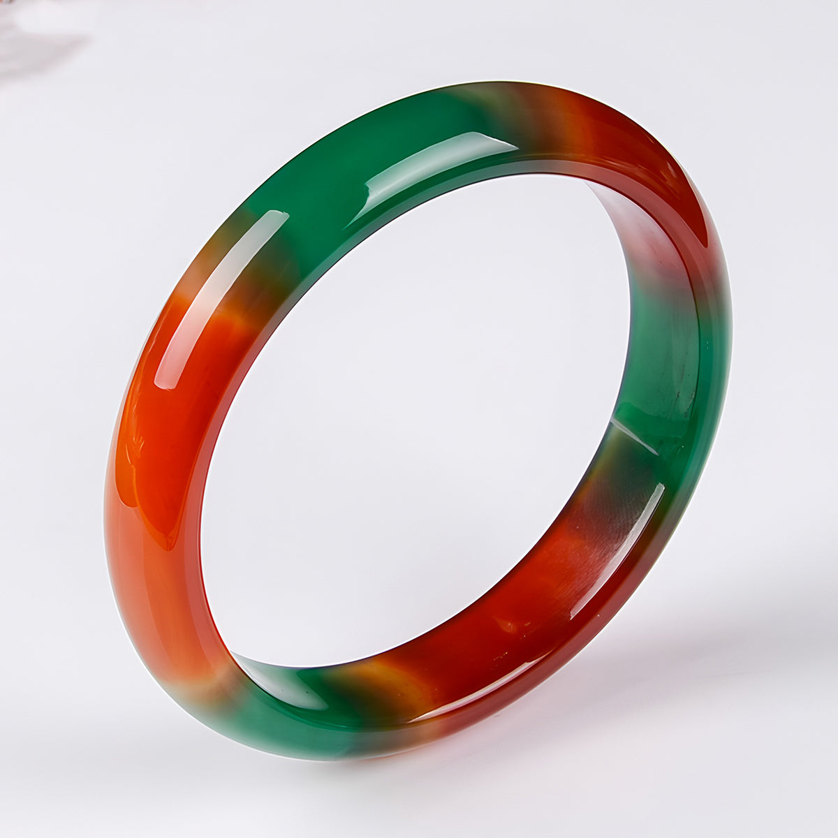 Natural Nephrite Colorful Jade Bracelet