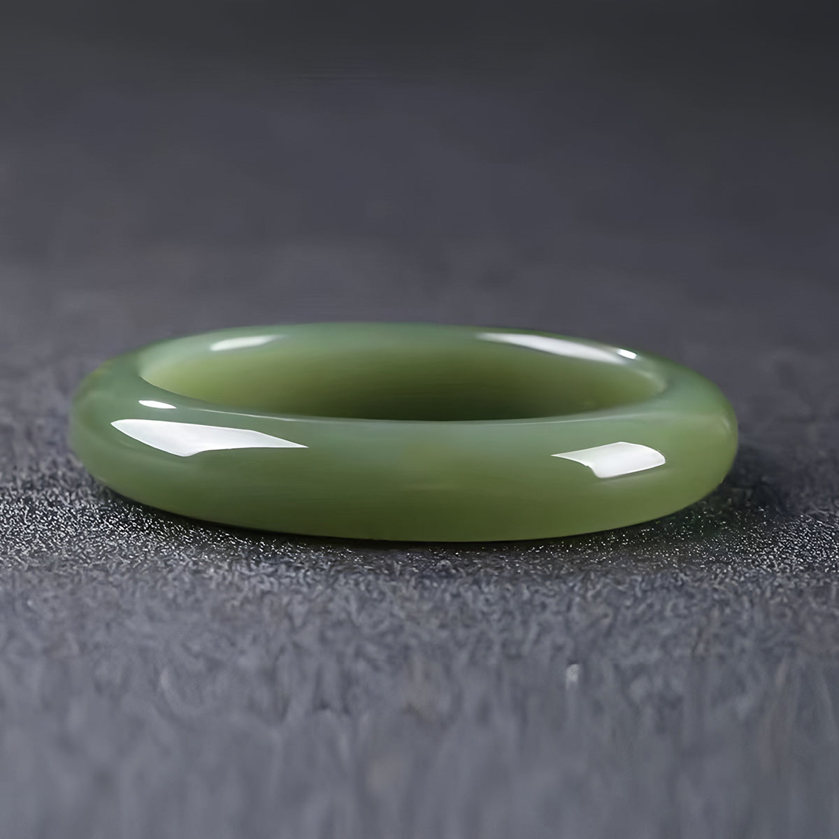 Natural Jade Bracelet  Hetian Jade Dark Green Bracelet