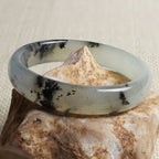 Natural Xiuyu Ice Gray Jade Bracelet