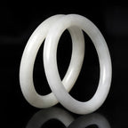 Natural Hetian White Jade Bracelet
