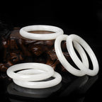 Natural Hetian White Jade Bracelet