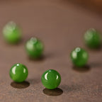 Natural Green Jasper Gourd Design Good Luck Jade Bracelet