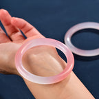 Natural Jade Bracelet Light Pink Jade Bracelet