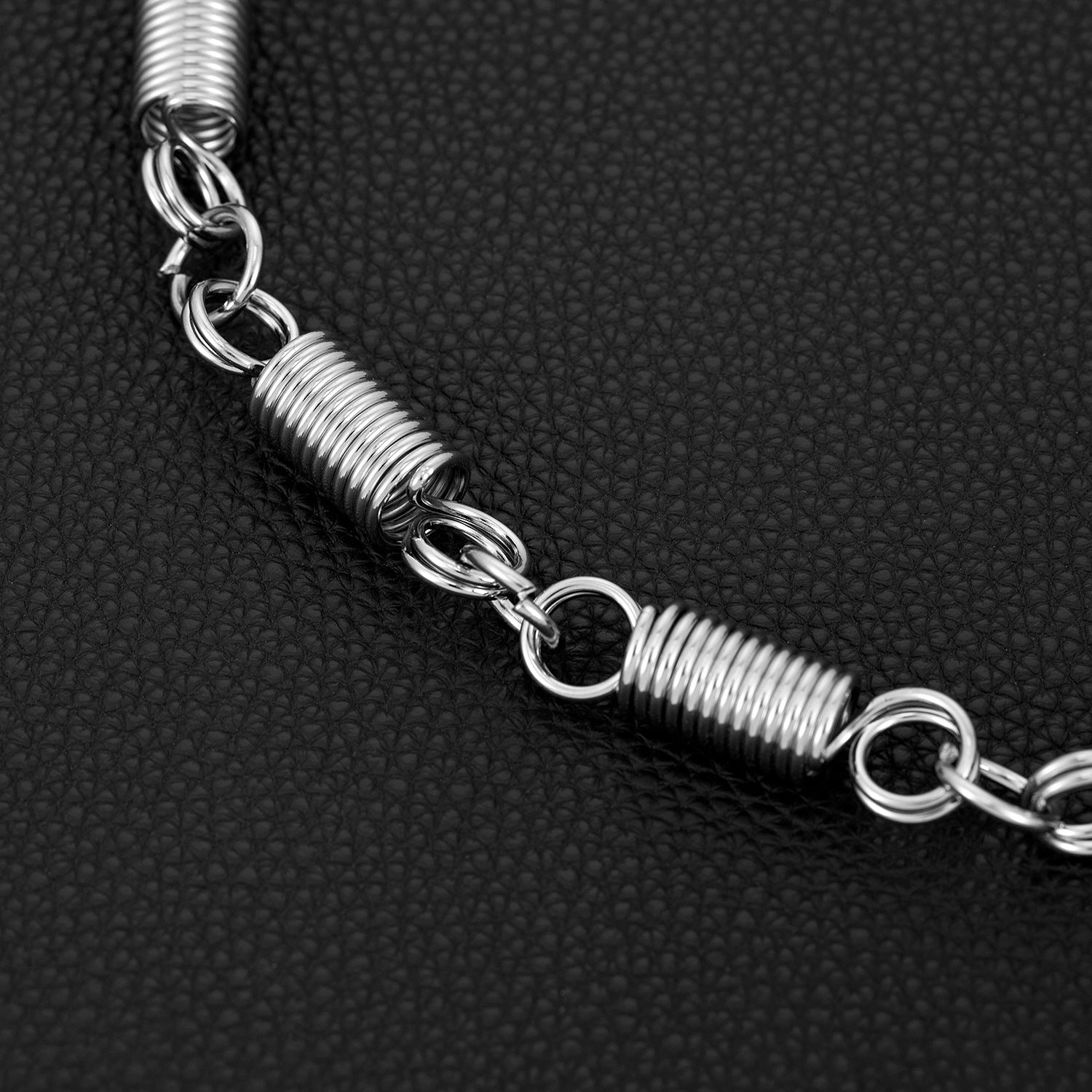 Single layer spring first layer cowhide pants chain