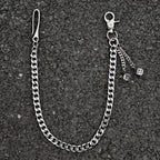 Single chain punk ring decorative waist chain