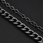 Cowhide Eagle Melon Thick Double-Layer Pants Chain