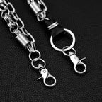 Double spring motorcycle chain pants chain
