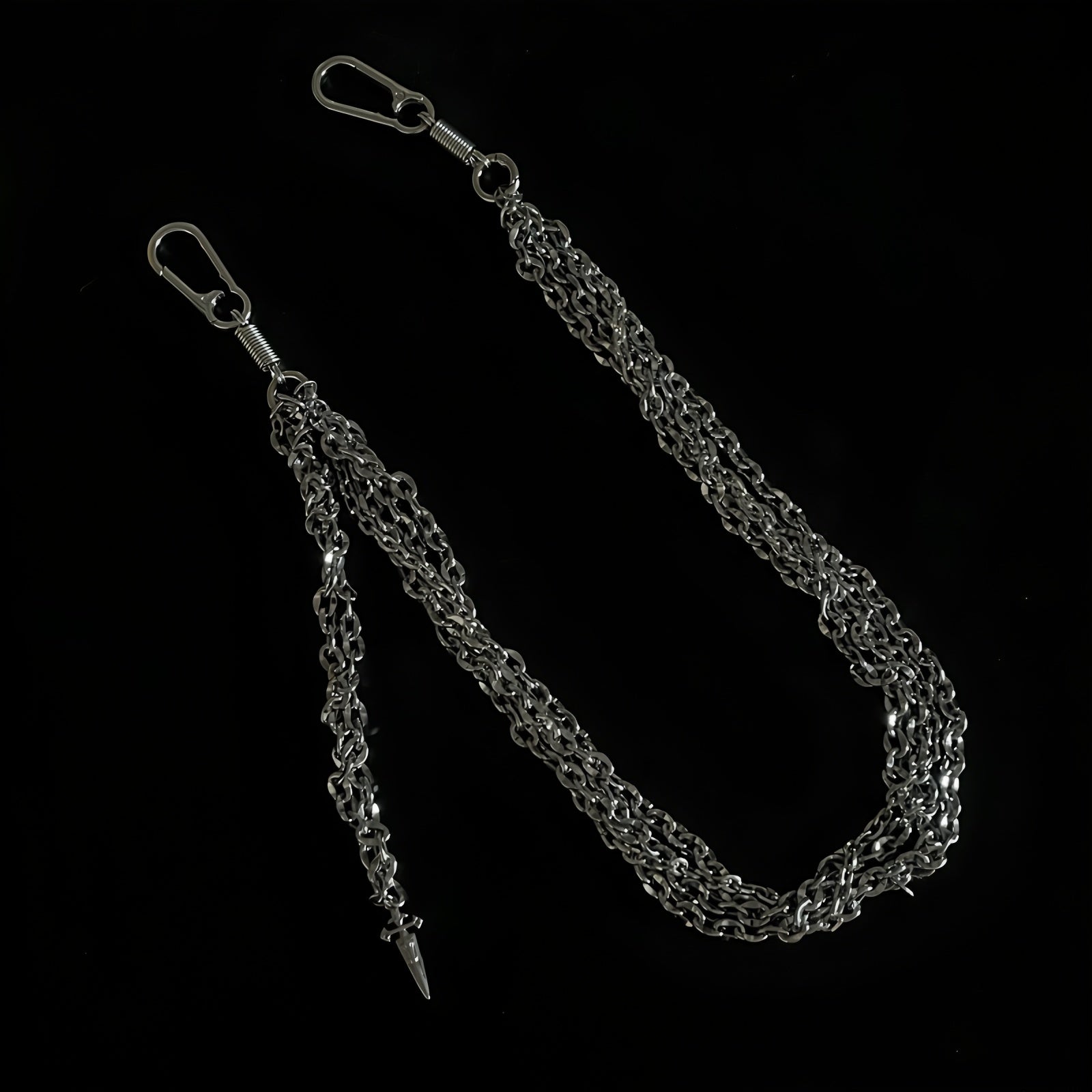 Original multi-layer splicing heavy metal trouser chain