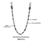 Dark spring trendy trouser chain
