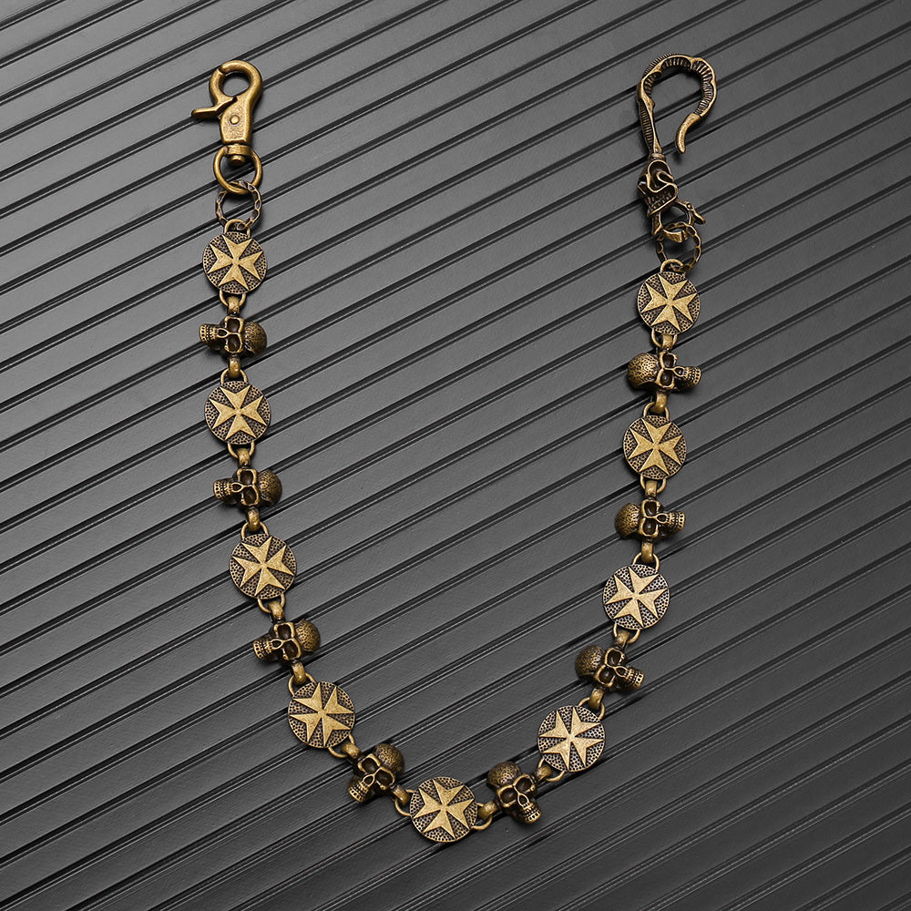 Alloy skull trouser chain hip hop trouser chain