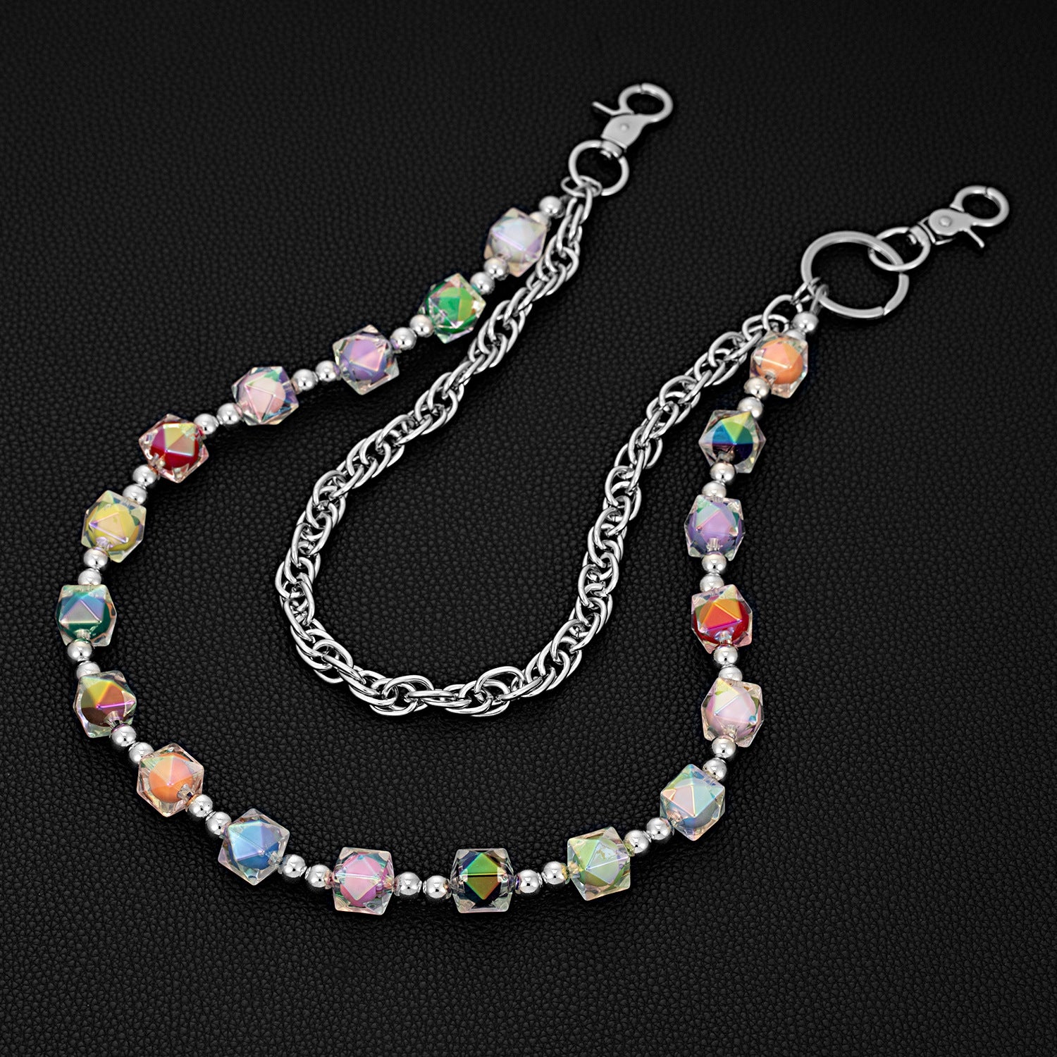 Double chain colorful candy trend hip hop hot selling pants chain