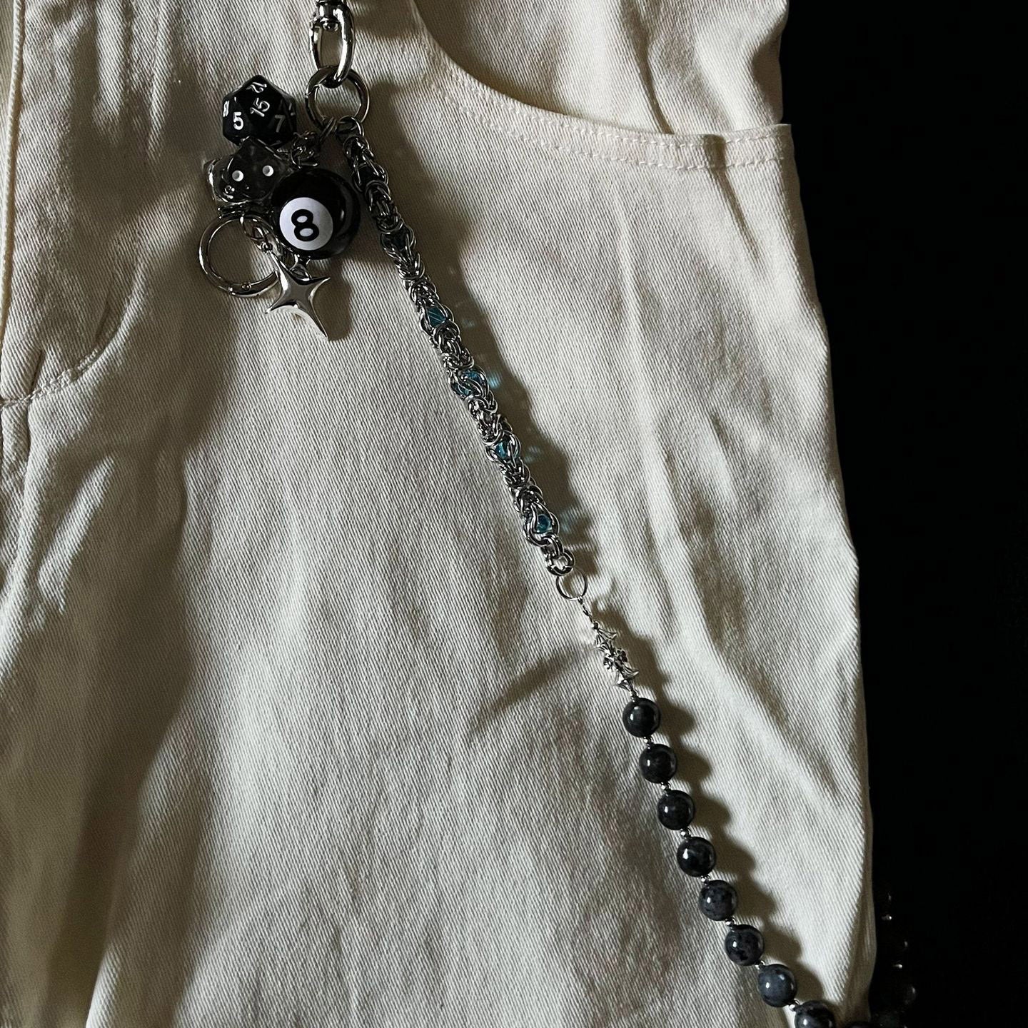 Dark Subculture Y2K Handmade Pants Chain