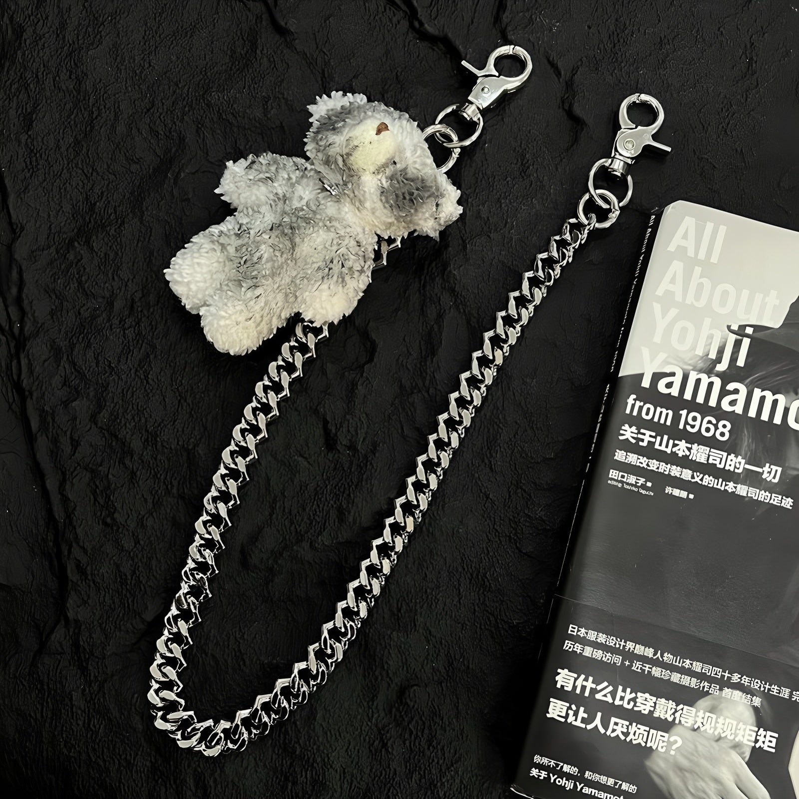 Cute bear plush original doll pendant pants chain