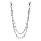 Double-layer thorn thorn versatile hip-hop European and American pants chain