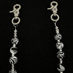 Flower silicone pants square scarf personalized pants chain