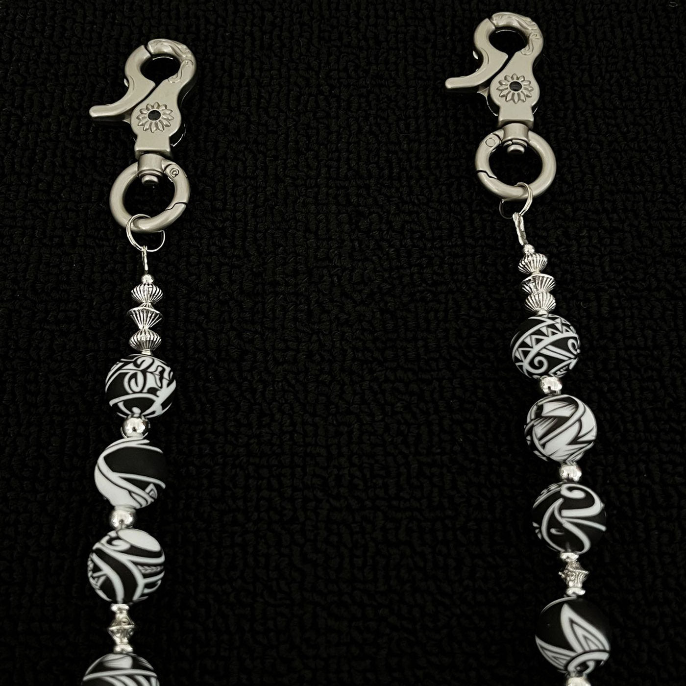 Flower silicone pants square scarf personalized pants chain