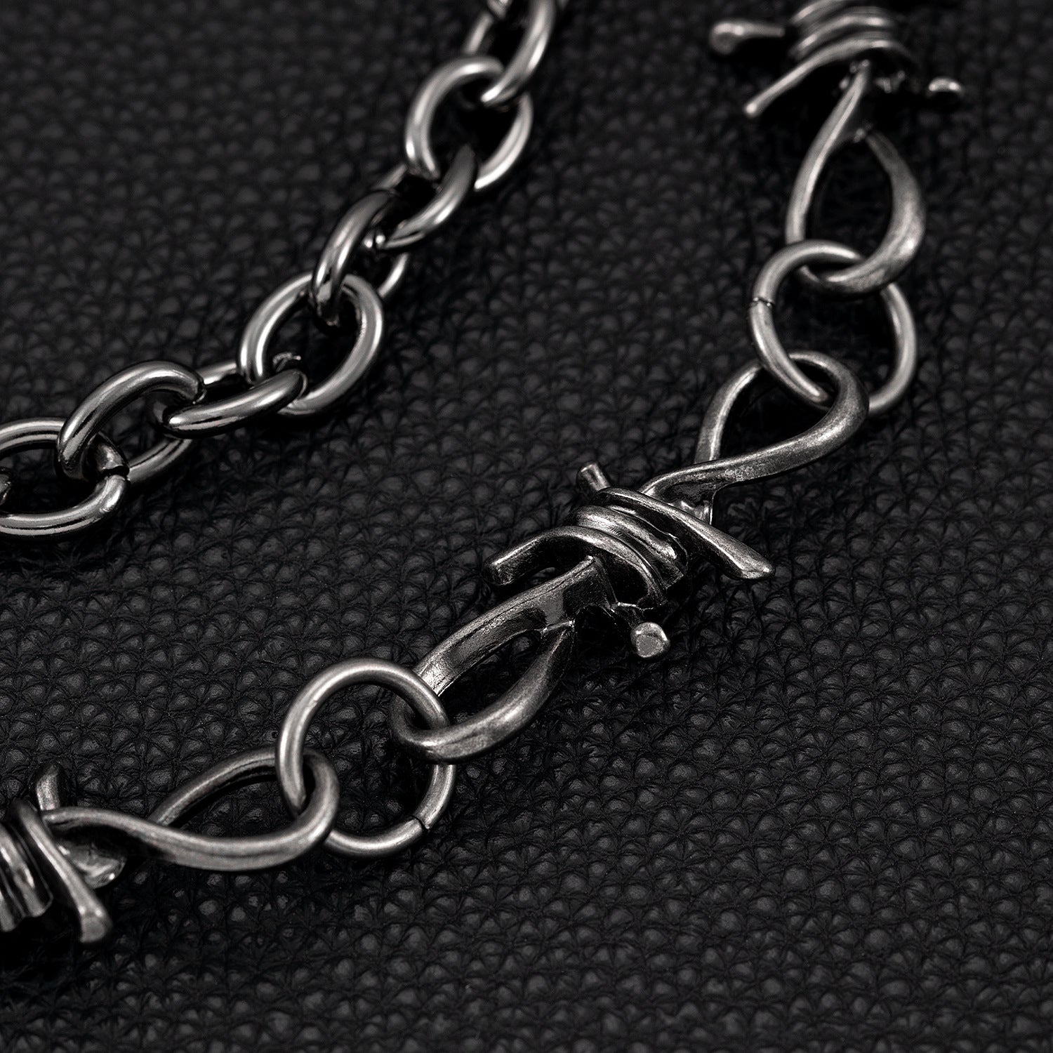 American style double-layer black trouser chain