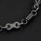 Dark spring trendy trouser chain