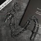 Exclusive original double chain double eagle claw pants chain