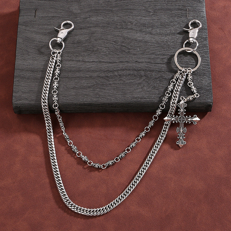 Personalized metal pants chain