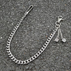 Single chain punk ring decorative waist chain